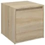 Sonoma Eiche Sperrholz Hocker Schublade 40,5x40x40 cm von vidaXL, Aufbewahrungskörbe - Ref: Foro24-808777, Preis: 45,98 €, Ra...