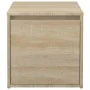 Sonoma Eiche Sperrholz Hocker Schublade 40,5x40x40 cm von vidaXL, Aufbewahrungskörbe - Ref: Foro24-808777, Preis: 45,98 €, Ra...