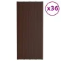 Brown galvanized steel roof panel 36 units 100x45 cm by vidaXL, Ceiling - Ref: Foro24-317218, Price: 171,41 €, Discount: %