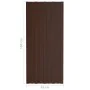 Brown galvanized steel roof panel 36 units 100x45 cm by vidaXL, Ceiling - Ref: Foro24-317218, Price: 171,41 €, Discount: %