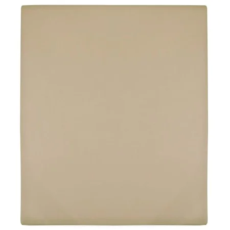 Taupe gray cotton jersey fitted sheet 90x200 cm by vidaXL, Bed sheets - Ref: Foro24-136220, Price: 13,25 €, Discount: %