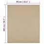 Taupe gray cotton jersey fitted sheet 90x200 cm by vidaXL, Bed sheets - Ref: Foro24-136220, Price: 13,25 €, Discount: %