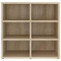 Sonoma oak shoe cabinet 52.5x30x50 cm by vidaXL, Lockers and storage cabinets - Ref: Foro24-808690, Price: 46,88 €, Discount: %