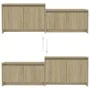 TV-Schrank aus Sonoma-Eichensperrholz, 146,5 x 35 x 50 cm von vidaXL, TV-Möbel - Ref: Foro24-809812, Preis: 73,63 €, Rabatt: %