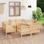 Gartenmöbel-Set 9-teilig aus massivem Kiefernholz von vidaXL, Gartensets - Ref: Foro24-3082432, Preis: 418,02 €, Rabatt: %