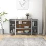 Betongraues Sperrholz-Sideboard 135x41x75 cm von vidaXL, Sideboards - Ref: Foro24-809597, Preis: 143,35 €, Rabatt: %