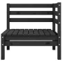 Garden furniture set 6 pieces black solid pine wood by vidaXL, Garden sets - Ref: Foro24-3082476, Price: 314,54 €, Discount: %