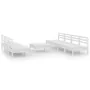 Garden furniture set 8 pieces solid white pine wood by vidaXL, Garden sets - Ref: Foro24-3082493, Price: 346,97 €, Discount: %