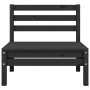 Garden furniture set 6 pieces black solid pine wood by vidaXL, Garden sets - Ref: Foro24-3082476, Price: 314,54 €, Discount: %