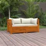 2-Sitzer-Gartensofa mit Kissen aus massivem Akazienholz von vidaXL, Gartensets - Ref: Foro24-3087287, Preis: 356,62 €, Rabatt: %