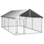 Outdoor kennel with roof 400x200x150 cm by vidaXL, Dog kennels and fences - Ref: Foro24-171499, Price: 162,43 €, Discount: %