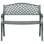 Green cast aluminum garden bench 102 cm by vidaXL, garden benches - Ref: Foro24-317745, Price: 248,56 €, Discount: %