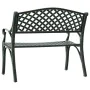 Green cast aluminum garden bench 102 cm by vidaXL, garden benches - Ref: Foro24-317745, Price: 248,56 €, Discount: %