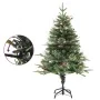 Weihnachtsbaum mit Lichtern und Tannenzapfen PVC PE grün 120 cm von vidaXL, Weihnachtsbäume - Ref: Foro24-3094555, Preis: 96,...