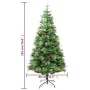 Weihnachtsbaum mit Lichtern und Tannenzapfen PVC PE grün 195 cm von vidaXL, Weihnachtsbäume - Ref: Foro24-3094557, Preis: 143...