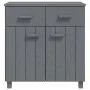 HAMAR sideboard made of solid dark gray pine wood 79x40x80cm by vidaXL, Sideboards - Ref: Foro24-340438, Price: 108,54 €, Dis...