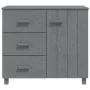 HAMAR sideboard solid dark gray pine wood 90x40x80 cm by vidaXL, Sideboards - Ref: Foro24-340430, Price: 155,67 €, Discount: %