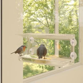 Vogelhäuschen für Fenster 2 Stück Acryl 30x12x15 cm von vidaXL, Vogel Fütterer - Ref: Foro24-318304, Preis: 24,26 €, Rabatt: %