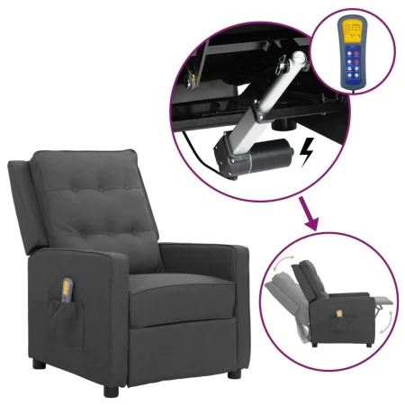 Dark gray fabric lifting massage chair by vidaXL, Electric massage chairs - Ref: Foro24-3093342, Price: 285,87 €, Discount: %