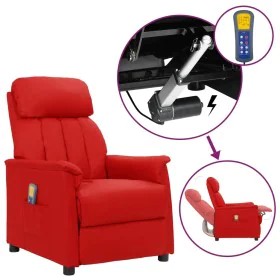 Roter Massagesessel aus Kunstleder von vidaXL, Elektrische Massagesessel - Ref: Foro24-3093238, Preis: 242,35 €, Rabatt: %