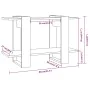 Black shelving/space divider 80x30x51 cm by vidaXL, Bookcases and shelves - Ref: Foro24-811593, Price: 28,19 €, Discount: %