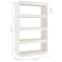 White pine wood shelf/space divider 80x35x135 cm by vidaXL, Bookcases and shelves - Ref: Foro24-810890, Price: 71,61 €, Disco...