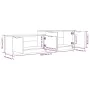 TV-Schrank aus betongrauem Sperrholz, 158,5 x 36 x 45 cm von vidaXL, TV-Möbel - Ref: Foro24-811488, Preis: 83,61 €, Rabatt: %