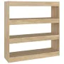 Shelf/divider spaces in Sonoma oak color, 100x30x103 cm by vidaXL, Bookcases and shelves - Ref: Foro24-811748, Price: 57,55 €...