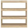 Shelf/divider spaces in Sonoma oak color, 100x30x103 cm by vidaXL, Bookcases and shelves - Ref: Foro24-811748, Price: 57,55 €...