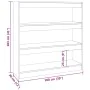 Shelf/divider spaces in Sonoma oak color, 100x30x103 cm by vidaXL, Bookcases and shelves - Ref: Foro24-811748, Price: 57,55 €...