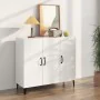 Glossy white engineered wood sideboard 90x34x80 cm by vidaXL, Sideboards - Ref: Foro24-812507, Price: 108,78 €, Discount: %