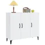 Glossy white engineered wood sideboard 90x34x80 cm by vidaXL, Sideboards - Ref: Foro24-812507, Price: 108,78 €, Discount: %