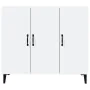 Glossy white engineered wood sideboard 90x34x80 cm by vidaXL, Sideboards - Ref: Foro24-812507, Price: 108,78 €, Discount: %