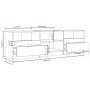 Hochglanzweißer TV-Schrank aus Sperrholz, 150 x 33,5 x 45 cm von vidaXL, TV-Möbel - Ref: Foro24-811463, Preis: 111,15 €, Raba...