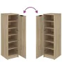 Sonoma oak plywood shoe rack furniture 30x35x100 cm by vidaXL, Shoe racks and shoe organizers - Ref: Foro24-811433, Price: 67...