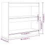 Concrete gray shelving/space divider 80x30x72 cm by vidaXL, Bookcases and shelves - Ref: Foro24-811695, Price: 52,49 €, Disco...