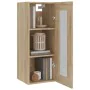 Wandschrank aus Sonoma-Eiche, 34,5 x 34 x 90 cm von vidaXL, Sideboards - Ref: Foro24-812450, Preis: 64,37 €, Rabatt: %