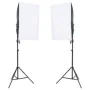 Fotostudio-Set mit Lichtset, Hintergrund und Reflektor von vidaXL, Blitze und Studiobeleuchtung - Ref: Foro24-3094761, Preis:...