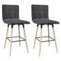 Kitchen stools 2 units dark gray fabric by vidaXL, Kitchen stools - Ref: Foro24-338653, Price: 101,33 €, Discount: %