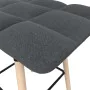 Kitchen stools 2 units dark gray fabric by vidaXL, Kitchen stools - Ref: Foro24-338653, Price: 101,33 €, Discount: %