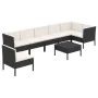 Garden furniture set 8 pieces and black synthetic rattan cushions by vidaXL, Garden sets - Ref: Foro24-3094388, Price: 606,60...