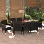 9-piece garden furniture set and black synthetic rattan cushions by vidaXL, Garden sets - Ref: Foro24-3095002, Price: 639,59 ...