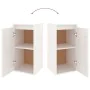 Wandschrank 2 Stk. aus massivem weißem Kiefernholz 30x30x60 cm von vidaXL, Regale und Regale - Ref: Foro24-813488, Preis: 84,...