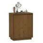 Honey brown solid pine wood sideboard 60x34x75 cm by vidaXL, Sideboards - Ref: Foro24-813348, Price: 66,14 €, Discount: %