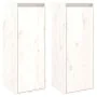 Wall cabinet 2 pcs solid white pine wood 30x30x80 cm by vidaXL, Shelves and shelves - Ref: Foro24-813498, Price: 89,25 €, Dis...