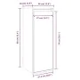 Wall cabinet 2 pcs solid white pine wood 30x30x80 cm by vidaXL, Shelves and shelves - Ref: Foro24-813498, Price: 89,25 €, Dis...