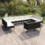 Garden furniture set 12 pieces and black synthetic rattan cushions by vidaXL, Garden sets - Ref: Foro24-3094624, Price: 961,2...