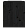 Wall cabinets 2 pcs solid black pine wood 45x30x35 cm by vidaXL, Shelves and shelves - Ref: Foro24-813444, Price: 82,63 €, Di...