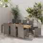 9-piece garden dining set with gray synthetic rattan cushions by vidaXL, Garden sets - Ref: Foro24-3094893, Price: 792,61 €, ...