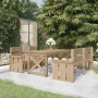 Garden dining set 4 pieces impregnated pine wood by vidaXL, Garden sets - Ref: Foro24-3096619, Price: 402,82 €, Discount: %